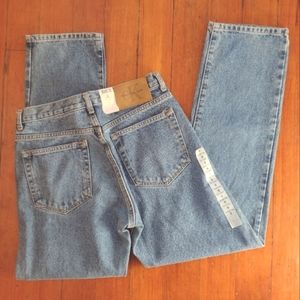 Vintage NEW Calvin Klein 90s High Waisted Mom Jeans Light Wash Women's Juniors 9